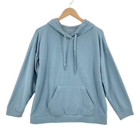 Marc New York Women Blue Long Sleeve w/ Hand Pockets Pullover Hoodie Size Large - Picture 1 of 12